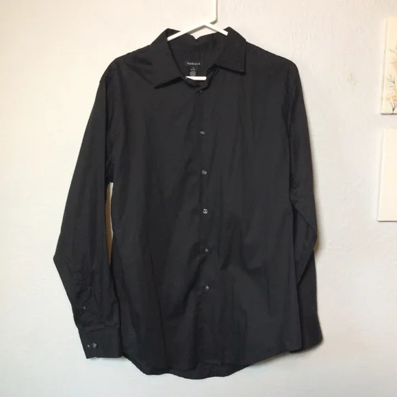van heusen dress shirt size chart Van Heusen Mens Large Light Grey Lux Sateen Long Sleeve Dress Shirt